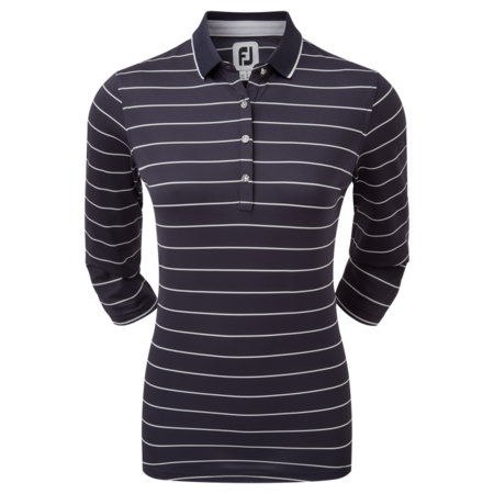 FootJoy 3/4 Sleeve Pinstripe Pique